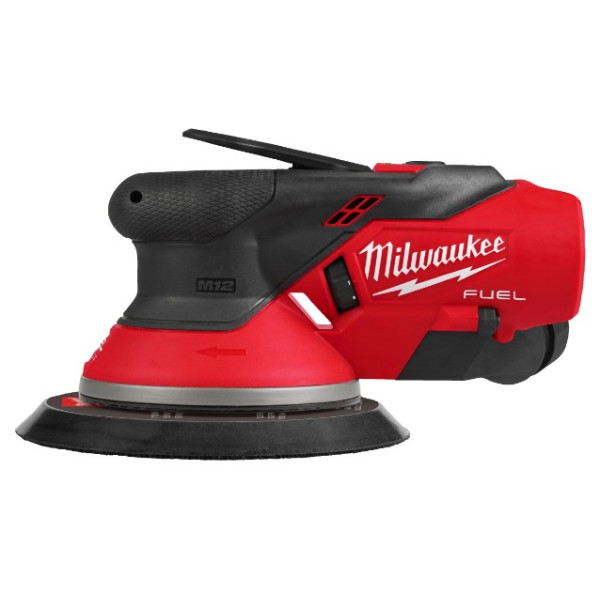 Шліфмашина ексцентрикова акумуляторна безщіткова MILWAUKEE, M12 FROS2.5-0, діаметр 150мм (каркас, пиловідвід, картонне пакування Шліфмашина ексцентрикова акумуляторна безщіткова MILWAUKEE, M12 FROS2.5-0, діаметр 150мм (каркас, пиловідвід, картонне пакування