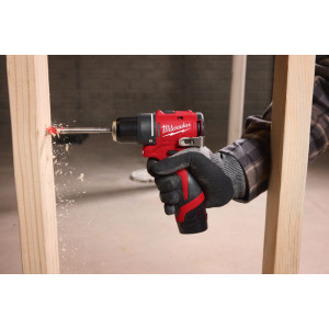 Дриль-шуруповерт акумуляторний MILWAUKEE M12 BLDDRC-402C, 40Нм (зарядний пристрій С12, 2 акумулятори М12 В4 4Аг, кліпса для реме
