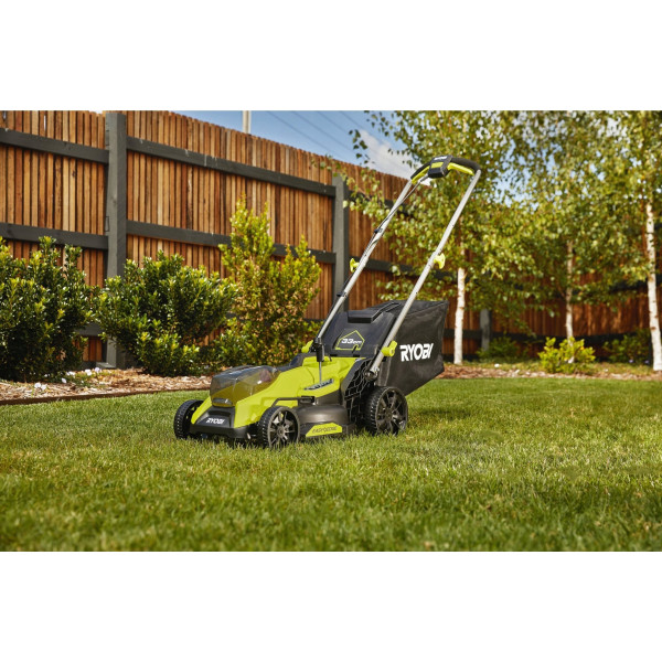 Газонокосарка акумуляторна безщіткова RYOBI RY18LMX33A-150 Газонокосарка акумуляторна безщіткова RYOBI RY18LMX33A-150