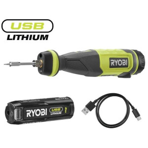 Паяльник акумуляторний Ryobi USB Lithium RSI4-120G...