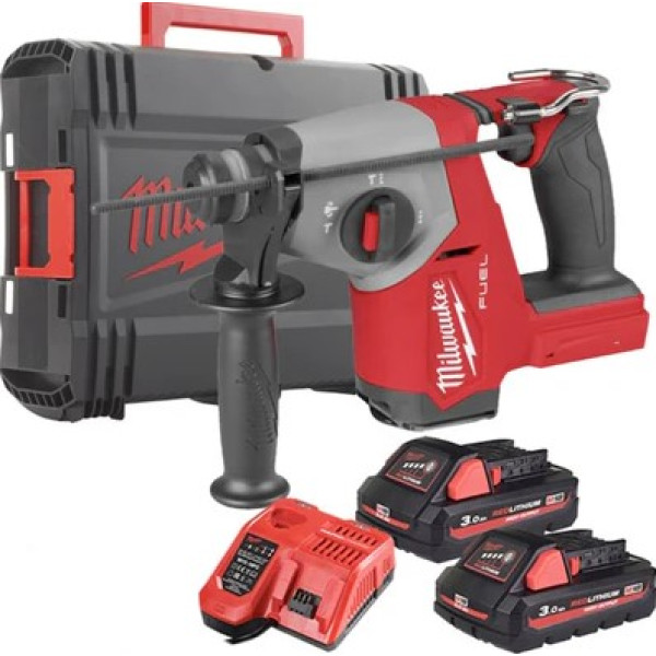 Перфоратор акумуляторний SDS-PLUS MILWAUKEE, M18 FHAC16-302X, 1,7Дж (зарядний пристрій М12-18 FC, 2 акумулятори М18 НВ3 3Аг, HDк Перфоратор акумуляторний SDS-PLUS MILWAUKEE, M18 FHAC16-302X, 1,7Дж (зарядний пристрій М12-18 FC, 2 акумулятори М18 НВ3 3Аг, HDк