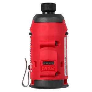 Шуруповерт ударний акумуляторний безщітковий 1/4'' HEX MILWAUKEE, M12 BLIDRC-0, 124Нм (каркас, кліпса для ременя, картонне пакув