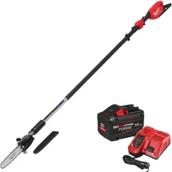 Висоторіз ланцюговий телескопічний акумуляторний безщітковий MILWAUKEE, M18 FTPS30-121, 30см (зарядний пристрій M12-18 FC, 1 аку Висоторіз ланцюговий телескопічний акумуляторний безщітковий MILWAUKEE, M18 FTPS30-121, 30см (зарядний пристрій M12-18 FC, 1 аку