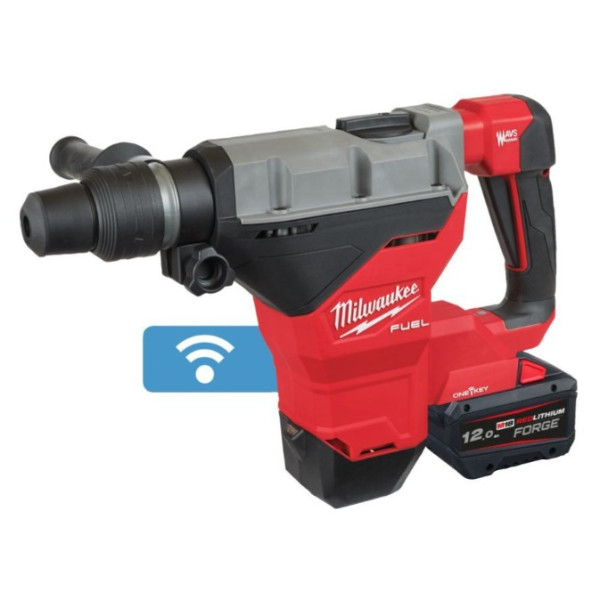 Перфоратор акумуляторний SDS-MAX MILWAUKEE, M18 FHM-121C, 11Дж (зарядний пристрій M12-18 FC, 1 акумулятор М18 FB12 12Аг, кейс) Перфоратор акумуляторний SDS-MAX MILWAUKEE, M18 FHM-121C, 11Дж (зарядний пристрій M12-18 FC, 1 акумулятор М18 FB12 12Аг, кейс)