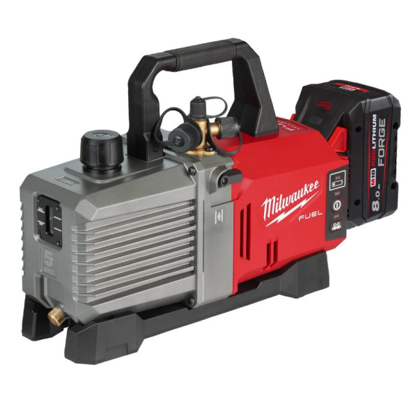 Насос вакуумний акумуляторний MILWAUKEE, M18 FVP5-801 з адаптером (зарядний пристрій M12-18 FC, 1 акумулятор М18 FB8 8Аг) Насос вакуумний акумуляторний MILWAUKEE, M18 FVP5-801 з адаптером (зарядний пристрій M12-18 FC, 1 акумулятор М18 FB8 8Аг)