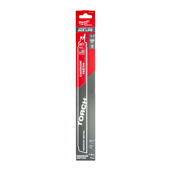 Полотно для шабельних пил TORCH CARBIDE MILWAUKEE, 300х2,5мм, (метал)