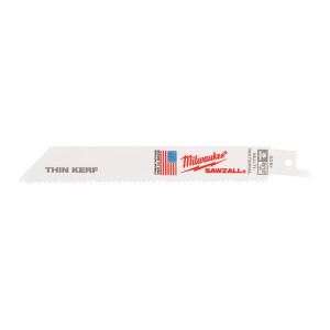 Полотно для шабельних пил THIN KERF MILWAUKEE, 150х3,1/2,1мм, (5шт), (універсальні)
