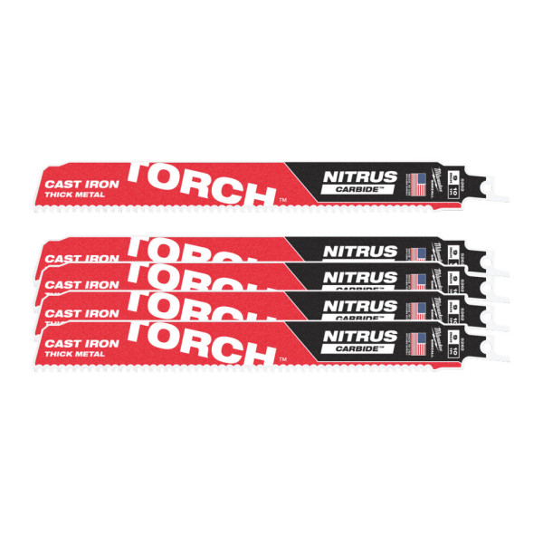 Полотно для шабельних пил TORCH CARBIDE NITRUS MILWAUKEE, 230х2,5мм, (5шт), (метал)