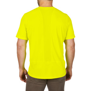 Футболка MILWAUKEE, WWSSYL-XL дихаюча з коротким рукавом, жовта Hi-Vis, (розмір XL)