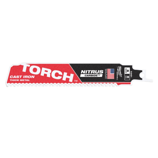 Полотно для шабельних пил TORCH CARBIDE NITRUS MILWAUKEE, 150х3,1мм, (метал) Полотно для шабельних пил TORCH CARBIDE NITRUS MILWAUKEE, 150х3,1мм, (метал)