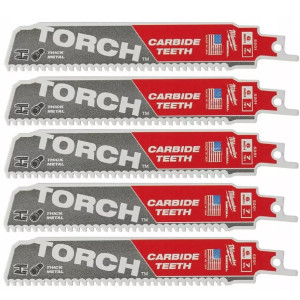 Полотно для шабельних пил TORCH CARBIDE MILWAUKEE, 150х3,1мм, (5шт), (метал)