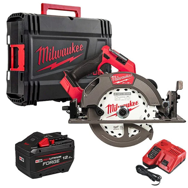 Пила дискова ручна акумуляторна MILWAUKEE, M18 FCS66GR3-121C, діаметр 190мм (зарядное устройство М12-18 FC, 1 аккумулятор М18 FB Пила дискова ручна акумуляторна MILWAUKEE, M18 FCS66GR3-121C, діаметр 190мм (зарядное устройство М12-18 FC, 1 аккумулятор М18 FB