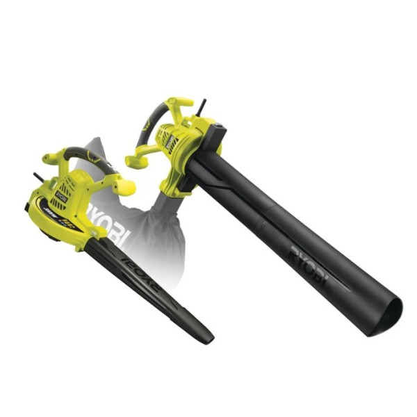 Повітродувка-пилосос садова RYOBI RBV3000CSV, 3000Вт (14 м?/хв) (+ Насадка для високошвидкісного збирання, мішок для листя об'єм