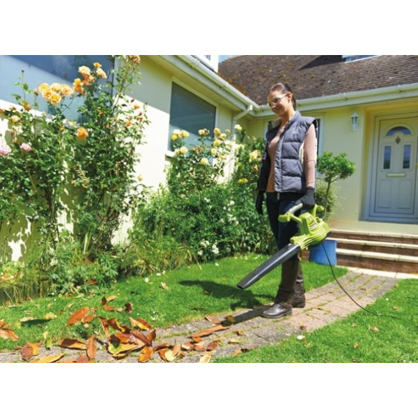 Повітродувка-пилосос садова RYOBI RBV3000CSV, 3000Вт (14 м?/хв) (+ Насадка для високошвидкісного збирання, мішок для листя об'єм