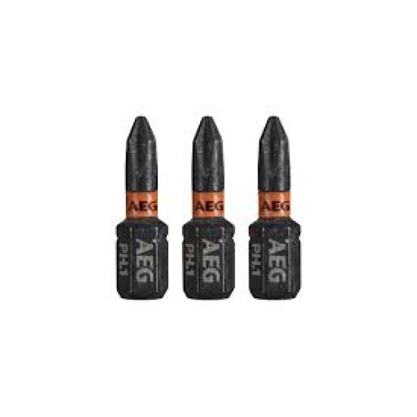 Біта ударна AEG AAK253PH1, PH1, 25мм (3шт) Біта ударна AEG AAK253PH1, PH1, 25мм (3шт)