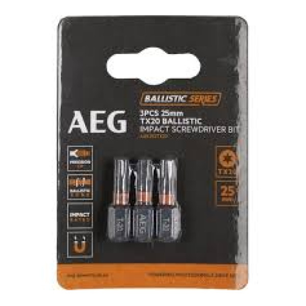 Біта ударна AEG AAK252TX20, TX20, 25мм (3шт)