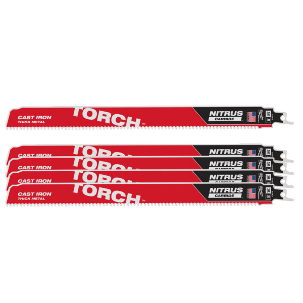 Полотно для шабельних пил TORCH CARBIDE NITRUS MILWAUKEE, 300х3,1мм, (5шт), (метал) Полотно для шабельних пил TORCH CARBIDE NITRUS MILWAUKEE, 300х3,1мм, (5шт), (метал)
