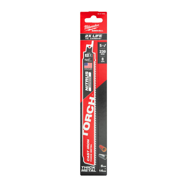 Полотно для шабельних пил TORCH CARBIDE NITRUS MILWAUKEE, 230х3,1мм, (5шт), (метал) Полотно для шабельних пил TORCH CARBIDE NITRUS MILWAUKEE, 230х3,1мм, (5шт), (метал)