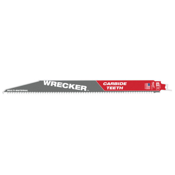 Полотно для шабельних пил WRECKER CARBIDE MILWAUKEE, 300х4,2мм, (мультіматеріал) Полотно для шабельних пил WRECKER CARBIDE MILWAUKEE, 300х4,2мм, (мультіматеріал)