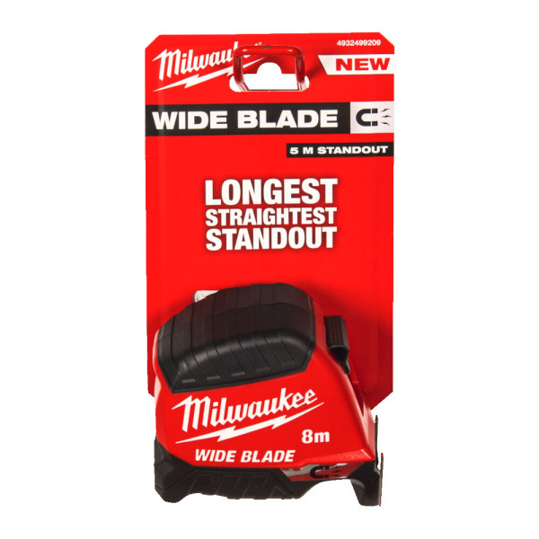 Рулетка магнитная WIDE BLADE MAGNETIC MILWAUKEE (Gen2), 8м (35мм)
