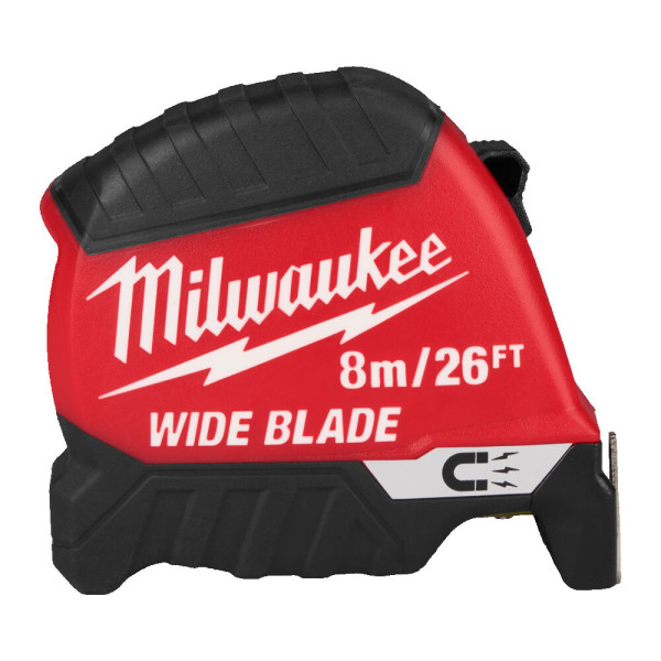 Рулетка магнитная WIDE BLADE MAGNETIC MILWAUKEE (Gen2), 8м/26фт (35мм) Рулетка магнитная WIDE BLADE MAGNETIC MILWAUKEE (Gen2), 8м/26фт (35мм)