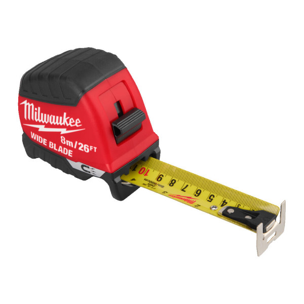 Рулетка магнитная WIDE BLADE MAGNETIC MILWAUKEE (Gen2), 8м/26фт (35мм) Рулетка магнитная WIDE BLADE MAGNETIC MILWAUKEE (Gen2), 8м/26фт (35мм)