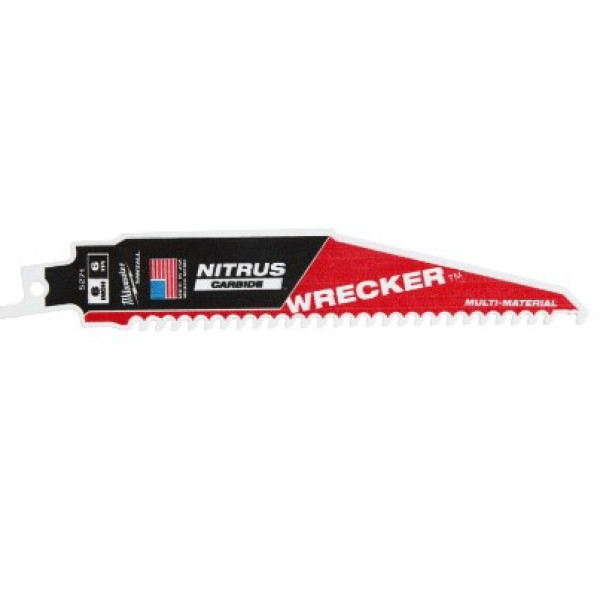 Полотно для шабельних пил WRECKER CARBIDE NITRUS MILWAUKEE, 150х4,2мм, (мультіматеріал) Полотно для шабельних пил WRECKER CARBIDE NITRUS MILWAUKEE, 150х4,2мм, (мультіматеріал)