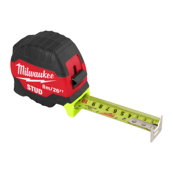 Рулетка STUD MILWAUKEE (Gen 3), 8м/26фт (33мм)