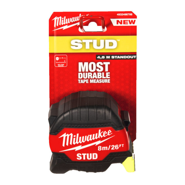 Рулетка STUD MILWAUKEE (Gen 3), 8м/26фт (33мм)