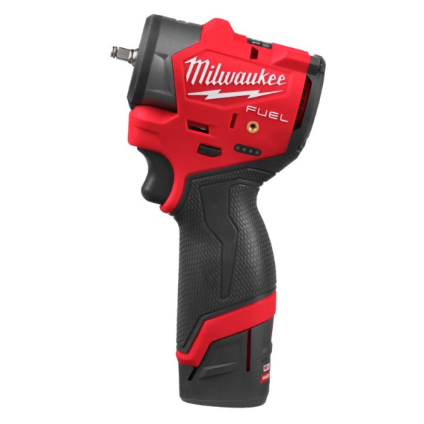 Гайковерт акумуляторний безщітковий 1/4'' MILWAUKEE, M12 FSCIWF14-252X, 136Нм, з кільцем (зарядний пристрій С12 С, 2 акумулятори Гайковерт акумуляторний безщітковий 1/4'' MILWAUKEE, M12 FSCIWF14-252X, 136Нм, з кільцем (зарядний пристрій С12 С, 2 акумулятори