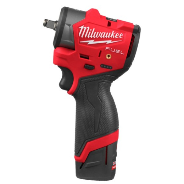 Гайковерт акумуляторний безщітковий 3/8'' MILWAUKEE, M12 FSCIWF38-252X, 305Нм, з кільцем (зарядний пристрій С12 С, 2 акумулятори
