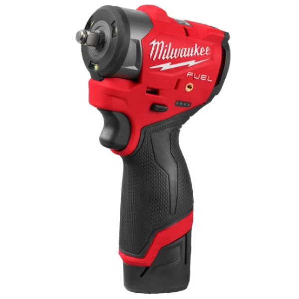 Гайковерт акумуляторний безщітковий 3/8'' MILWAUKEE, M12 FSCIWF38-252X, 305Нм, з кільцем (зарядний пристрій С12 С, 2 акумулятори