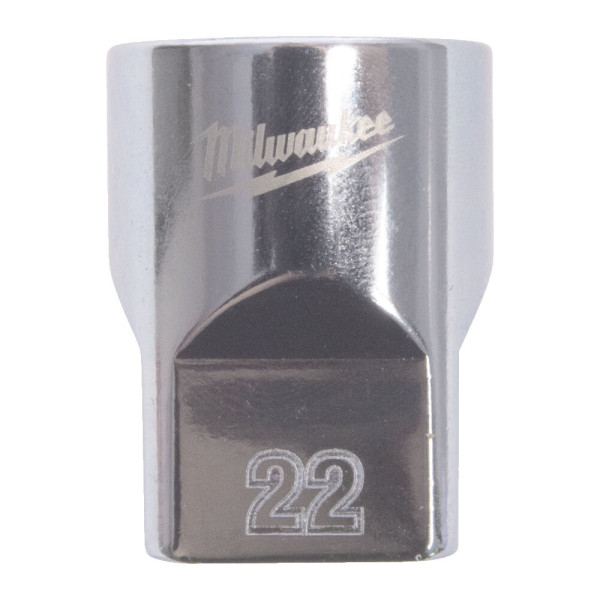 Головка торцева хромована 1/2'' MILWAUKEE, (зірочка 12 гранн.), 22мм Головка торцева хромована 1/2'' MILWAUKEE, (зірочка 12 гранн.), 22мм