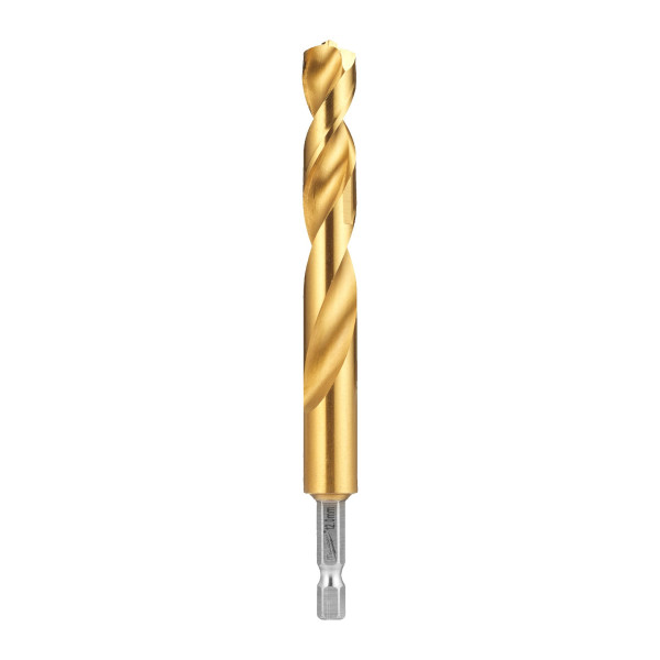 Свердло по металу RedHEX SHOCKWAVE HSS-TiN MILWAUKEE, діаметр 12,0х127х82мм, (5шт), плпстикова коробка Свердло по металу RedHEX SHOCKWAVE HSS-TiN MILWAUKEE, діаметр 12,0х127х82мм, (5шт), плпстикова коробка