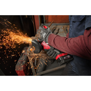Шліфмашина кутова акумуляторна безщіткова MILWAUKEE, M18 CAG125X-0, діаметр 125мм + Диск алмазний MILWAUKEE DUH 125, діаметр 125