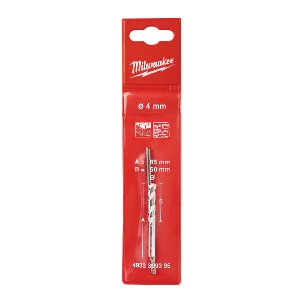 Свердло по бетону MILWAUKEE PREMIUM діаметр 4x85х25мм