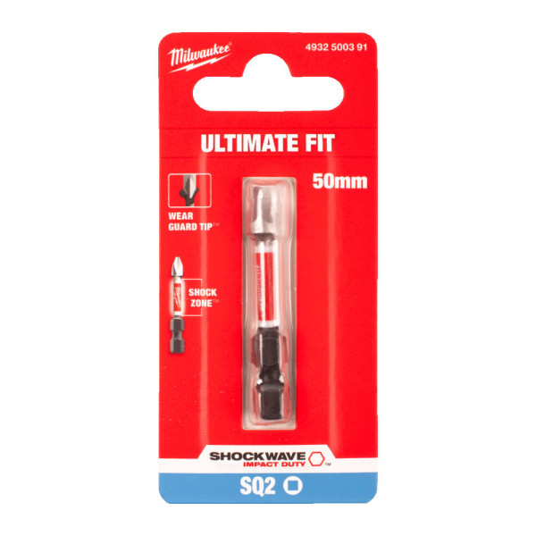 Біта SHOCKWAVE MILWAUKEE, SQ2, 50мм Біта SHOCKWAVE MILWAUKEE, SQ2, 50мм
