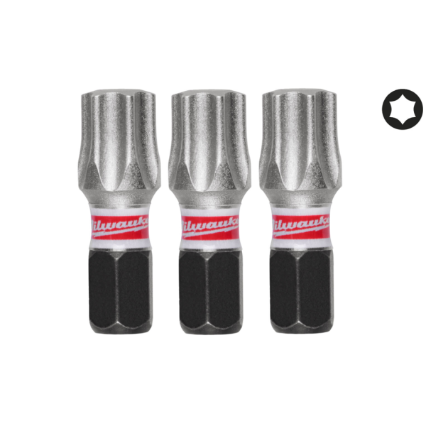 Біта SHOCKWAVE MILWAUKEE, TX45, 25мм, (3шт) Біта SHOCKWAVE MILWAUKEE, TX45, 25мм, (3шт)