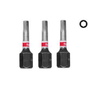 Біта SHOCKWAVE MILWAUKEE, Hex3, 25мм, (3шт)