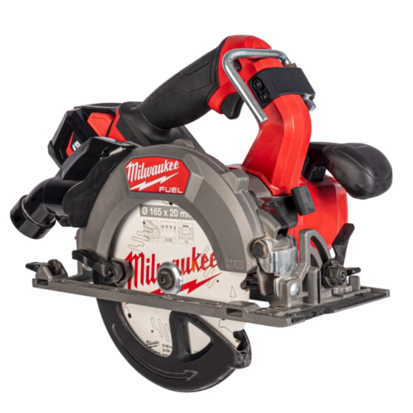 Пила дискова ручна акумуляторна безщіткова MILWAUKEE, M18 FCSDC165-552C, діаметр 165мм (зарядний пристрій M12-18 FC, 2 акумулято Пила дискова ручна акумуляторна безщіткова MILWAUKEE, M18 FCSDC165-552C, діаметр 165мм (зарядний пристрій M12-18 FC, 2 акумулято