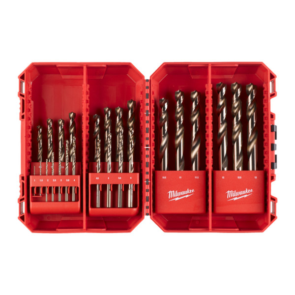 Набір свердел по металу кобальтових HSS-Co MILWAUKEE Set CB, DIN338, (діаметри 1/1.5/2/2.5/3/3.5/4/4.5/5/5.5/6/6.5/7/7.5/8/8.5/9 Набір свердел по металу кобальтових HSS-Co MILWAUKEE Set CB, DIN338, (діаметри 1/1.5/2/2.5/3/3.5/4/4.5/5/5.5/6/6.5/7/7.5/8/8.5/9