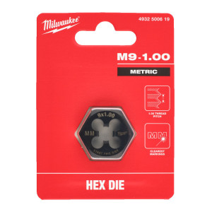 Плашка шестигранна MILWAUKEE, М9-1,00мм
