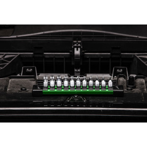 Набір головок торцевих хромованих 1/4'' MILWAUKEE з бітами TORX (T8-T50)  на планці (11шт)