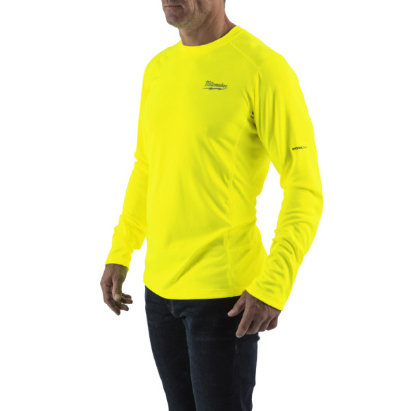 Футболка MILWAUKEE, WWLSYL-XXL дихаюча з довгим рукавом, жовта Hi-Vis, (розмір XXL) Футболка MILWAUKEE, WWLSYL-XXL дихаюча з довгим рукавом, жовта Hi-Vis, (розмір XXL)