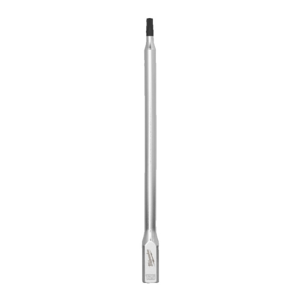 Головка торцева хромована 1/4'' MILWAUKEE подовжена з бітою Torx, T25 Головка торцева хромована 1/4'' MILWAUKEE подовжена з бітою Torx, T25