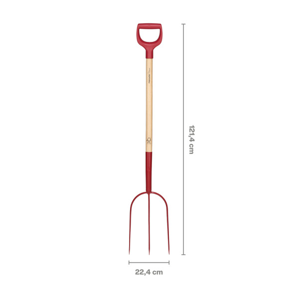 Вила для силосу 3 зубні FISKARS Classic U-Grip FSC Вила для силосу 3 зубні FISKARS Classic U-Grip FSC