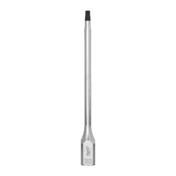Головка торцева хромована 1/4'' MILWAUKEE подовжена з бітою Torx, T30 Головка торцева хромована 1/4'' MILWAUKEE подовжена з бітою Torx, T30