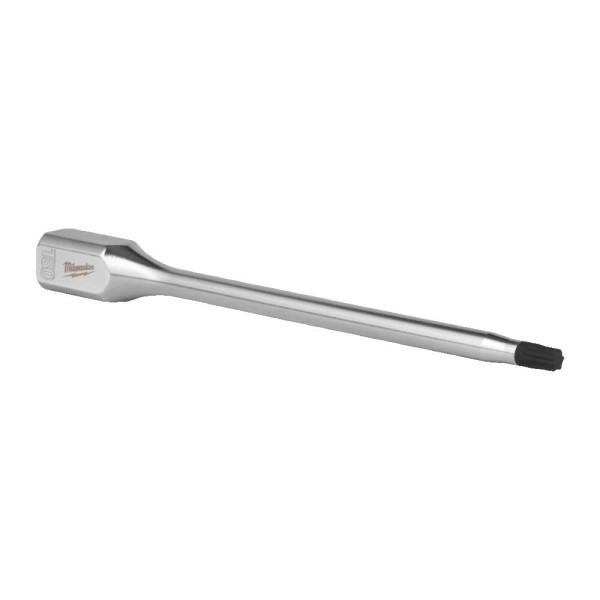 Головка торцева хромована 1/4'' MILWAUKEE подовжена з бітою Torx, T30 Головка торцева хромована 1/4'' MILWAUKEE подовжена з бітою Torx, T30