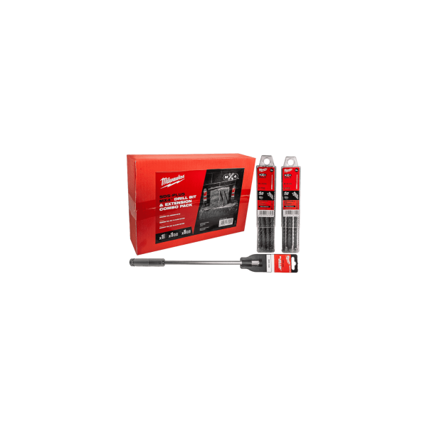 Набір бурів SDS-PLUS MX4 MILWAUKEE + подовжувач