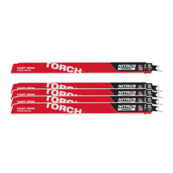 Полотно для шабельних пил TORCH CARBIDE NITRUS MILWAUKEE, 300х2,5мм, (5шт), (метал) Полотно для шабельних пил TORCH CARBIDE NITRUS MILWAUKEE, 300х2,5мм, (5шт), (метал)